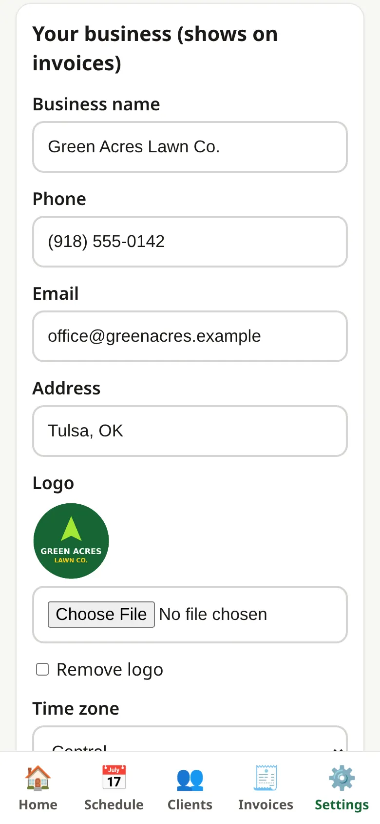 1. Sign up & set up your business