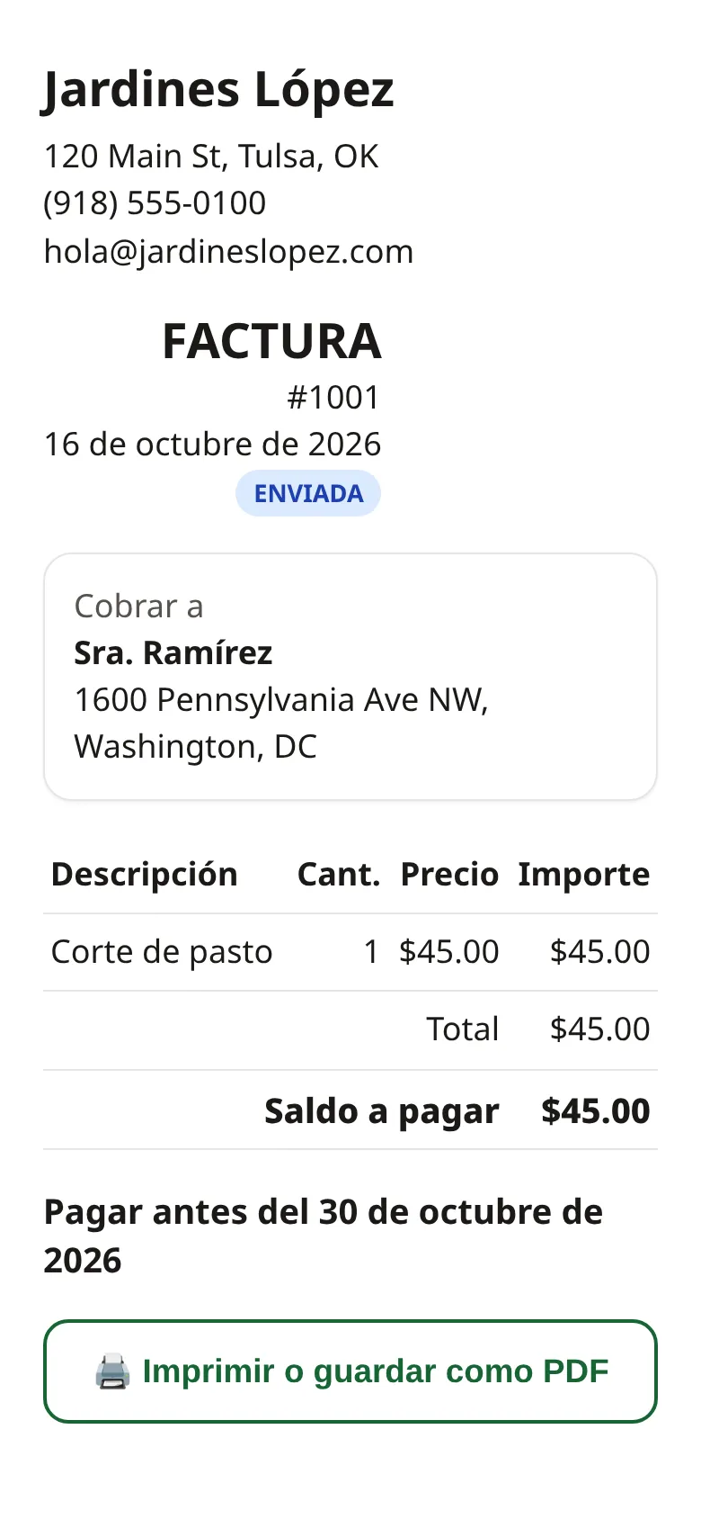 20. Usa Grash en español
